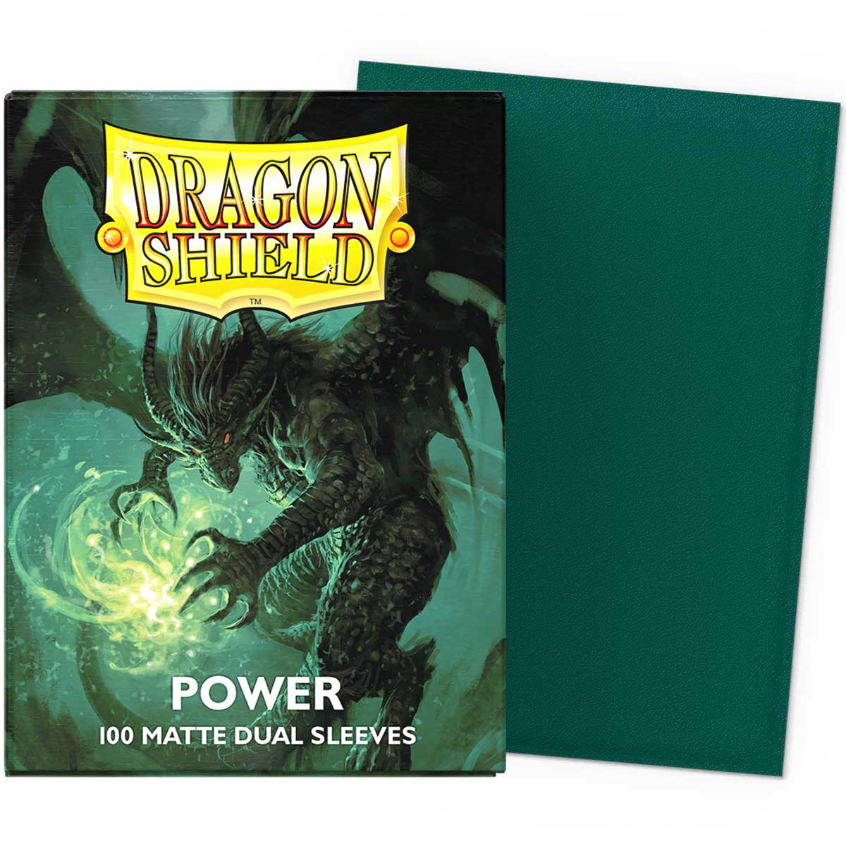 dragon shield standard sleeves - power dual matte (100 bustine protettive)
