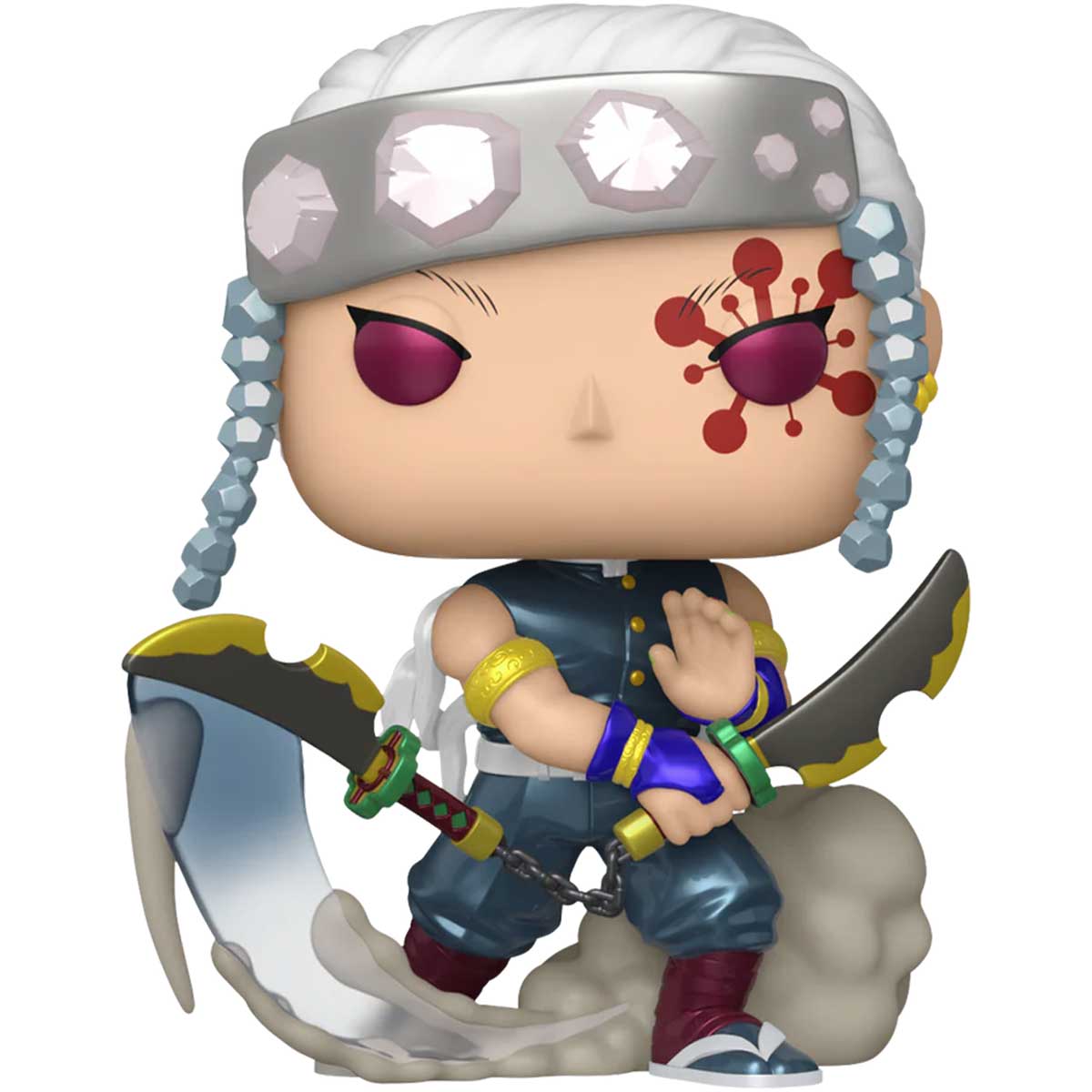 demon slayer - tengen uzui with nichirin cleavers 9cm - funko pop! 1533 chase