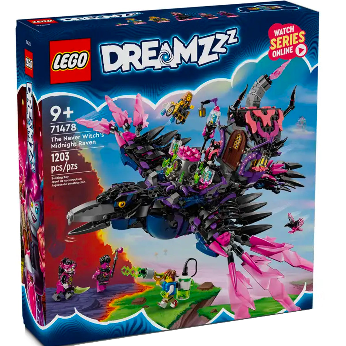 LEGO Dreamzzz 71478 il corvo di mezzanotte della mai-strega