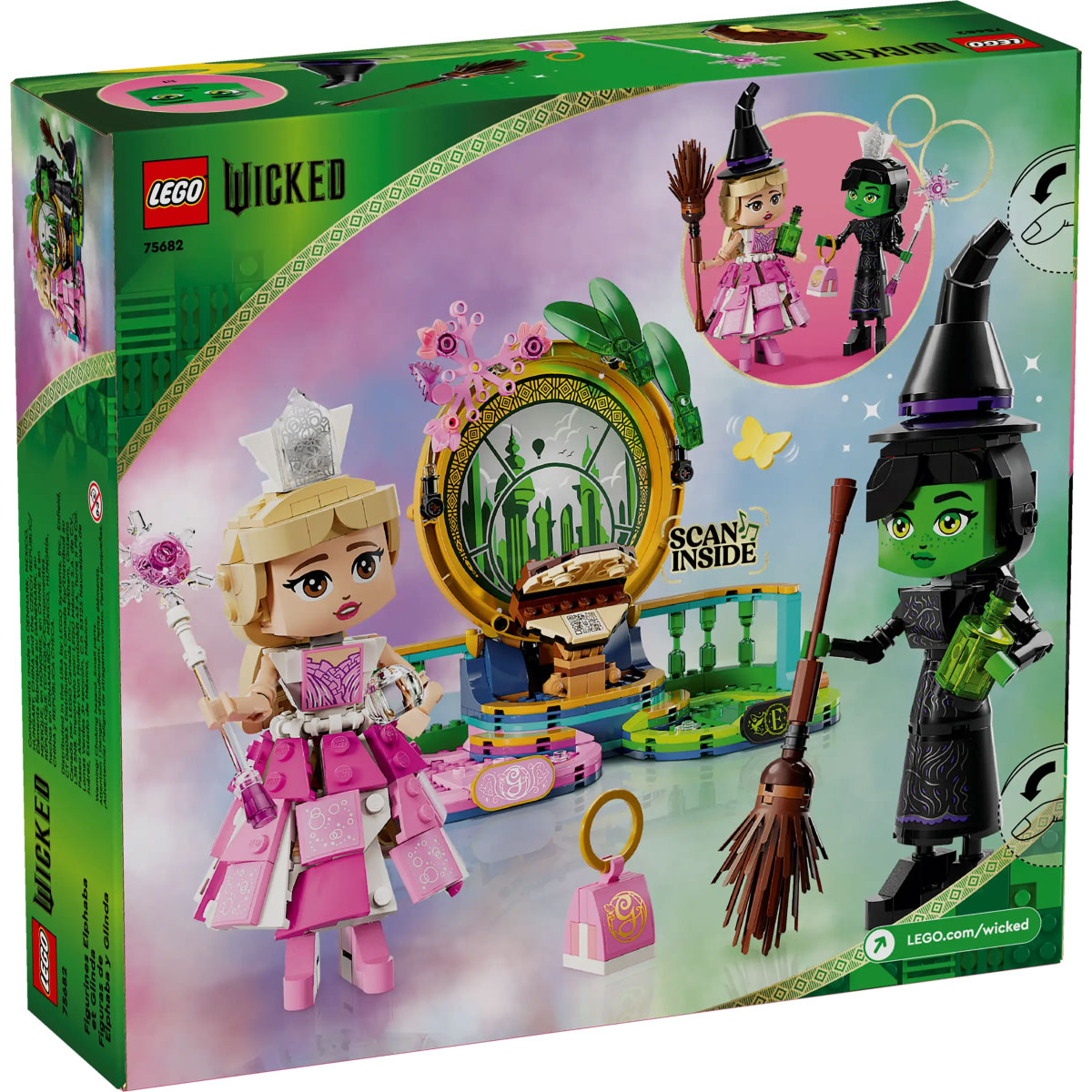 LEGO Wicked 75682 personaggi di elphaba e glinda