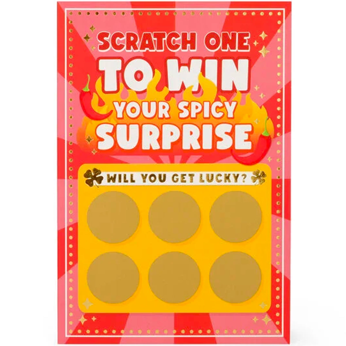 biglietto d'auguri gratta e scopri - scartch-off card - spicy edition