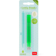 set di 2 refill per penna gel - lovely friends - neon green