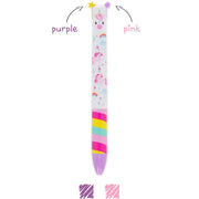 penna a due colori - click&clack - unicorno