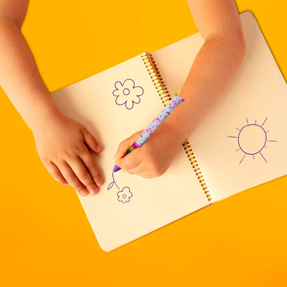 penna a due colori - click&clack - unicorno