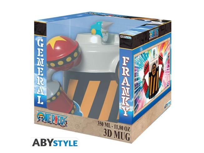 one piece - tazza 3d 350ml - franky shogun