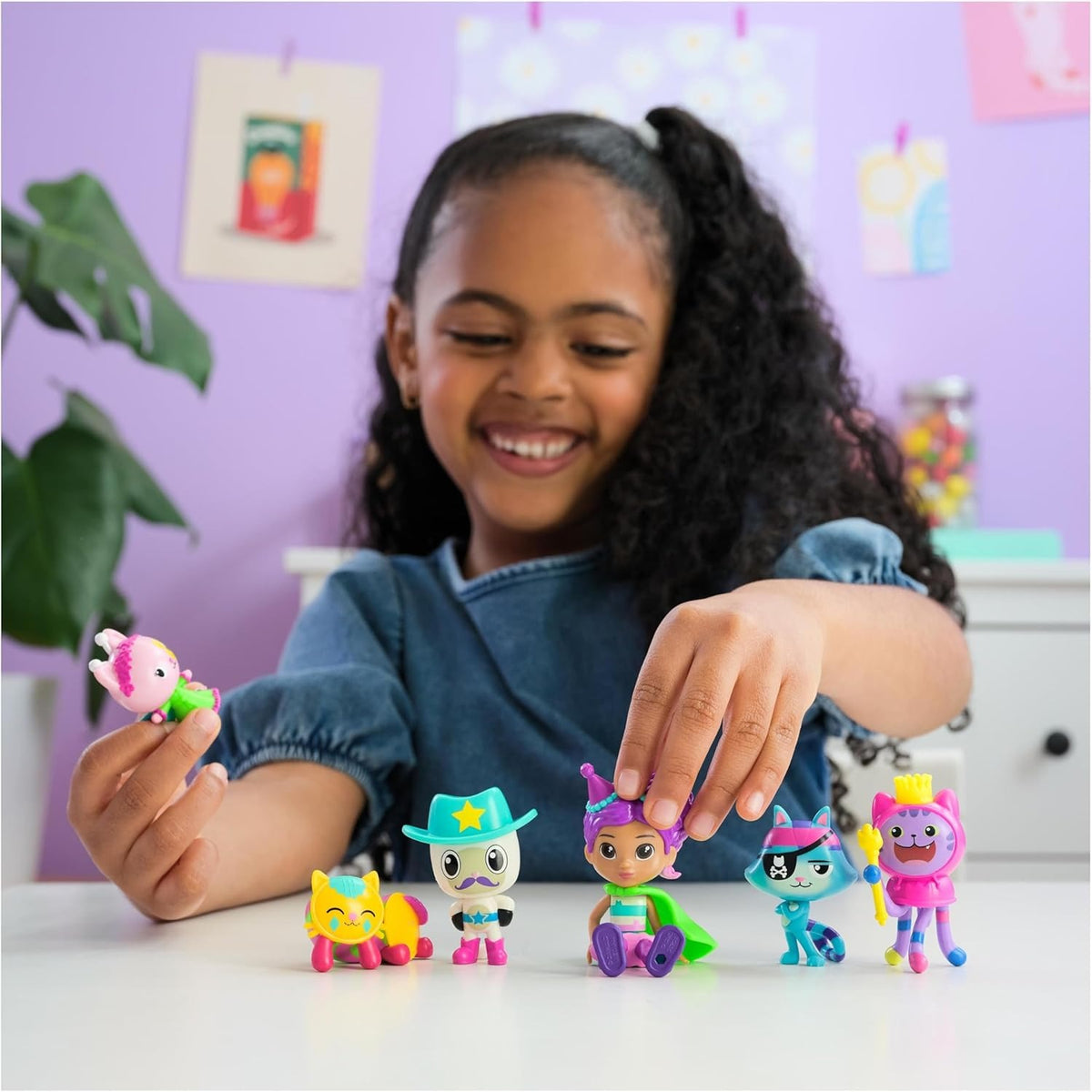 gabby's dollhouse - set deluxe con personaggi - versione celebration