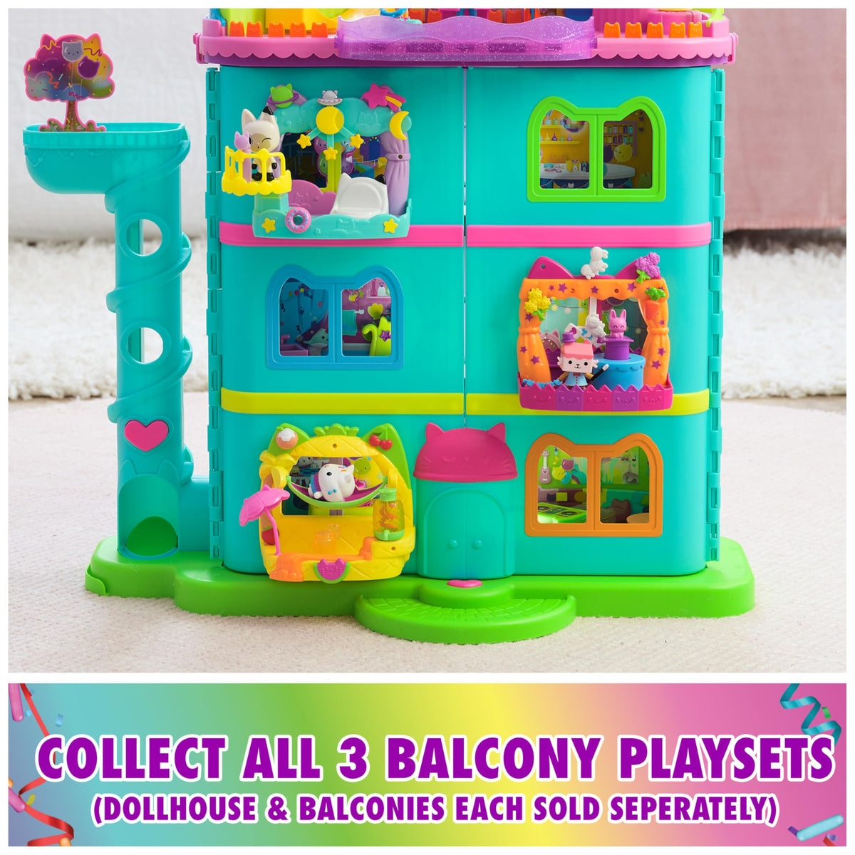 gabby's dollhouse - i balconi della casa - assortimento