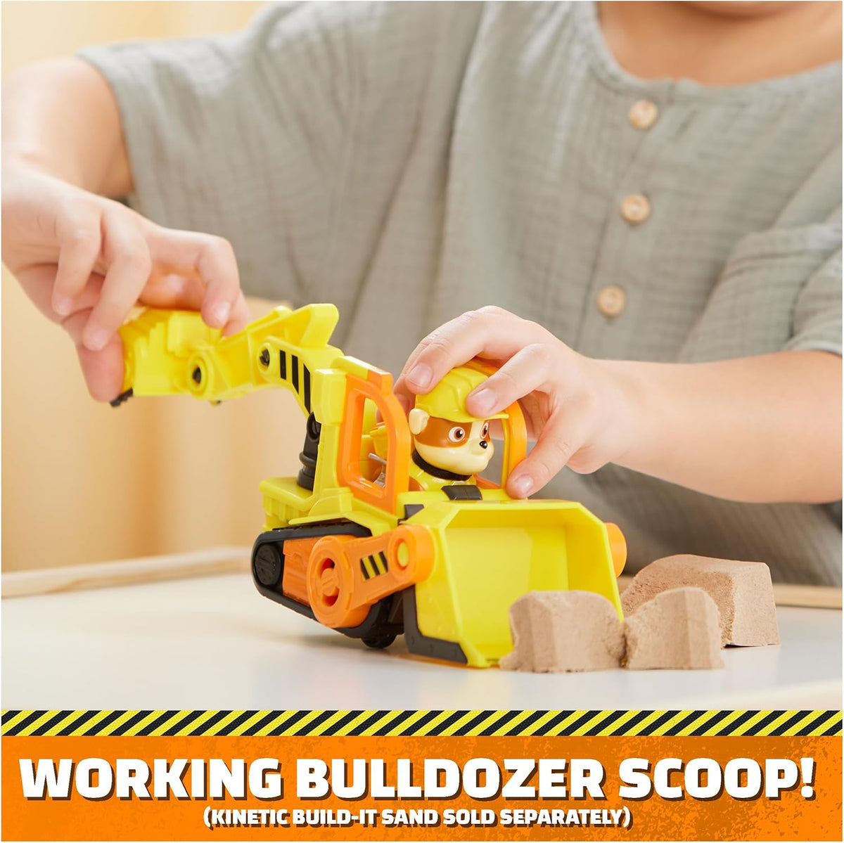 paw patrol rubble and crew - veicolo tematizzato di rubble