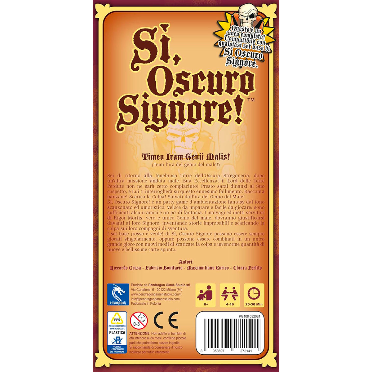 sì, oscuro signore! - set base rosso