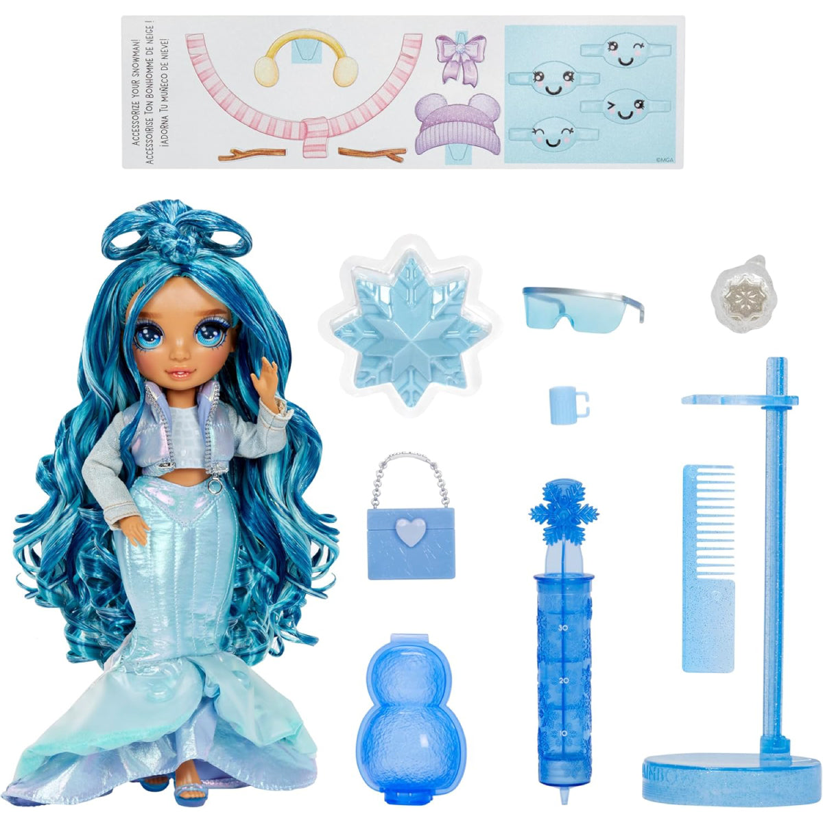 rainbow high - winter wonderland serie 1 - fashion doll 28cm - un modello assortito