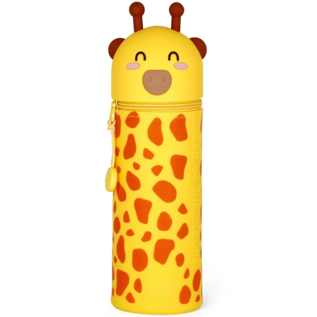 astuccio 2 in 1 in morbido silicone - kawaii - giraffa