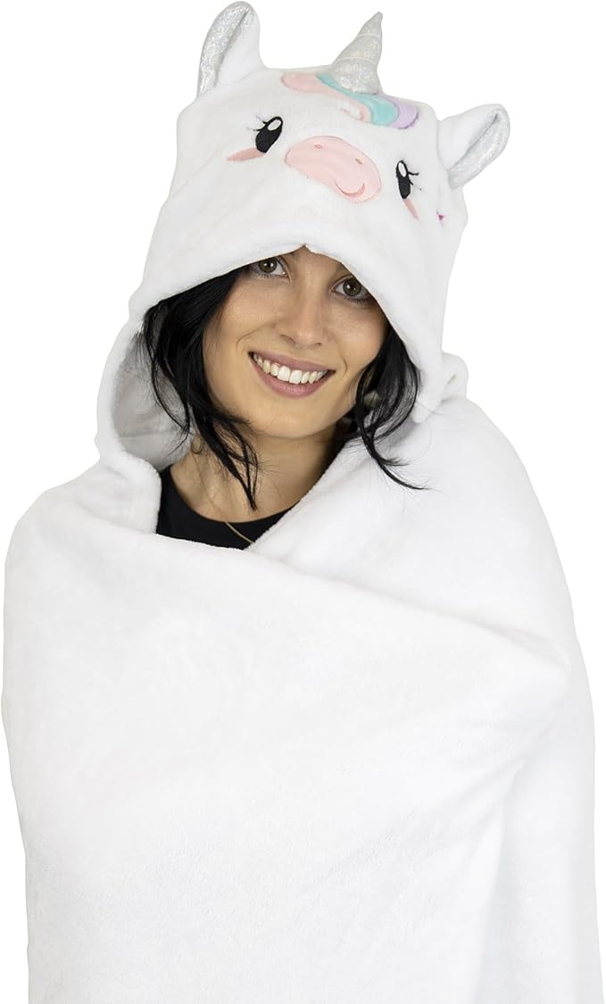 cosy hugs! - coperta con cappuccio - unicorno