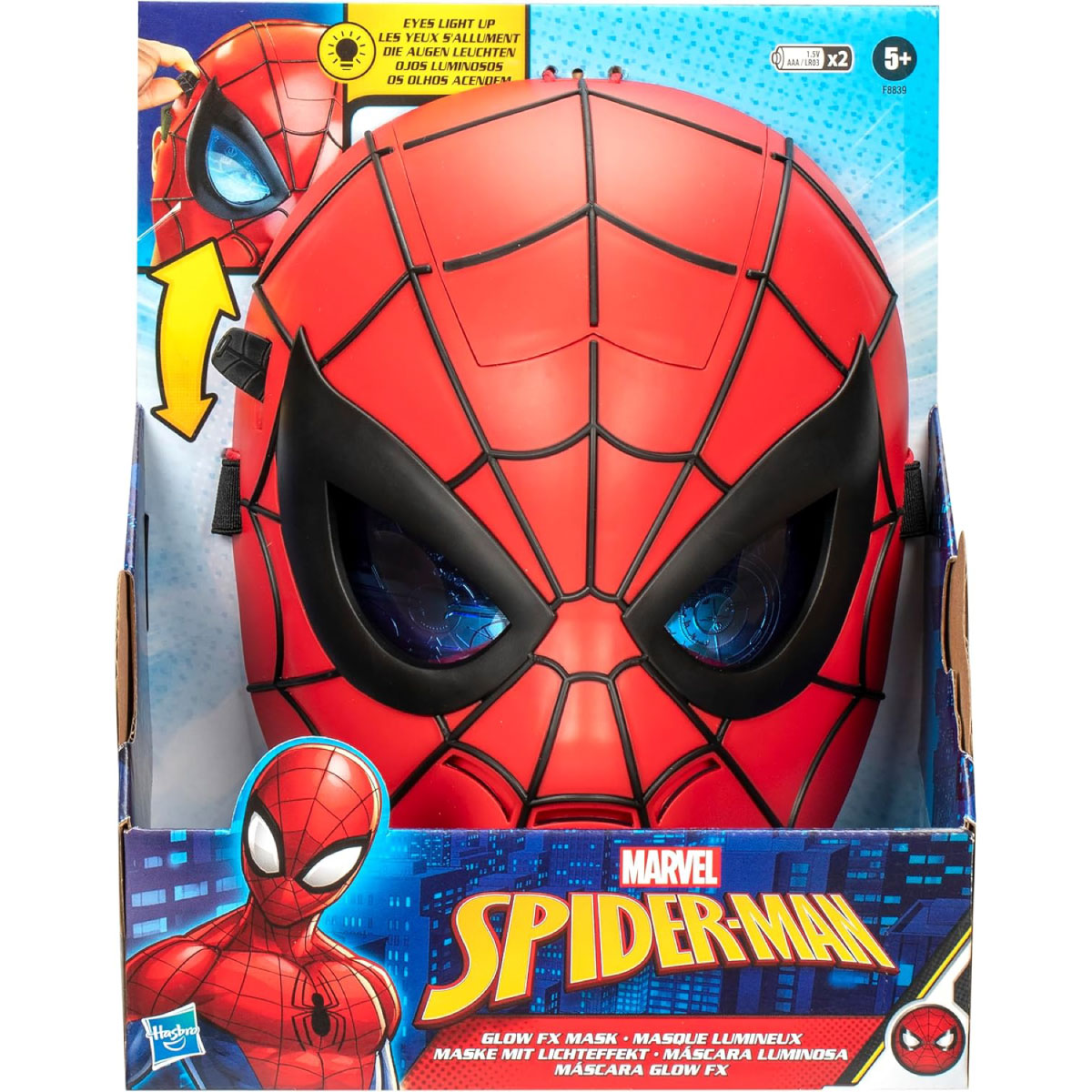 spider-man maschera elettronica
