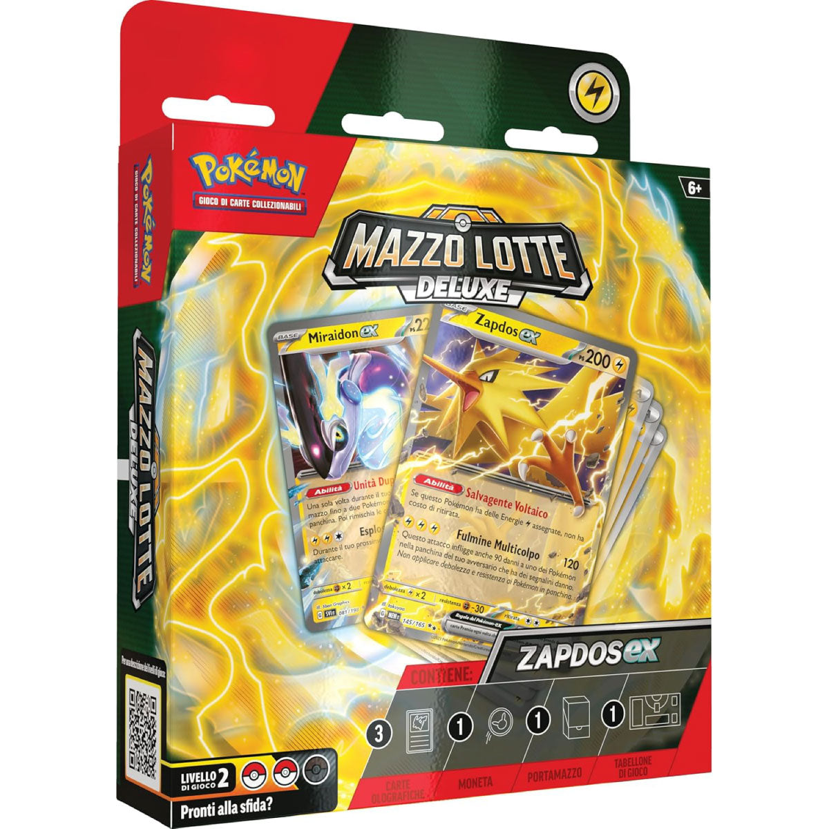 pokémon - mazzi lotta deluxe - zapdos-ex (ita)