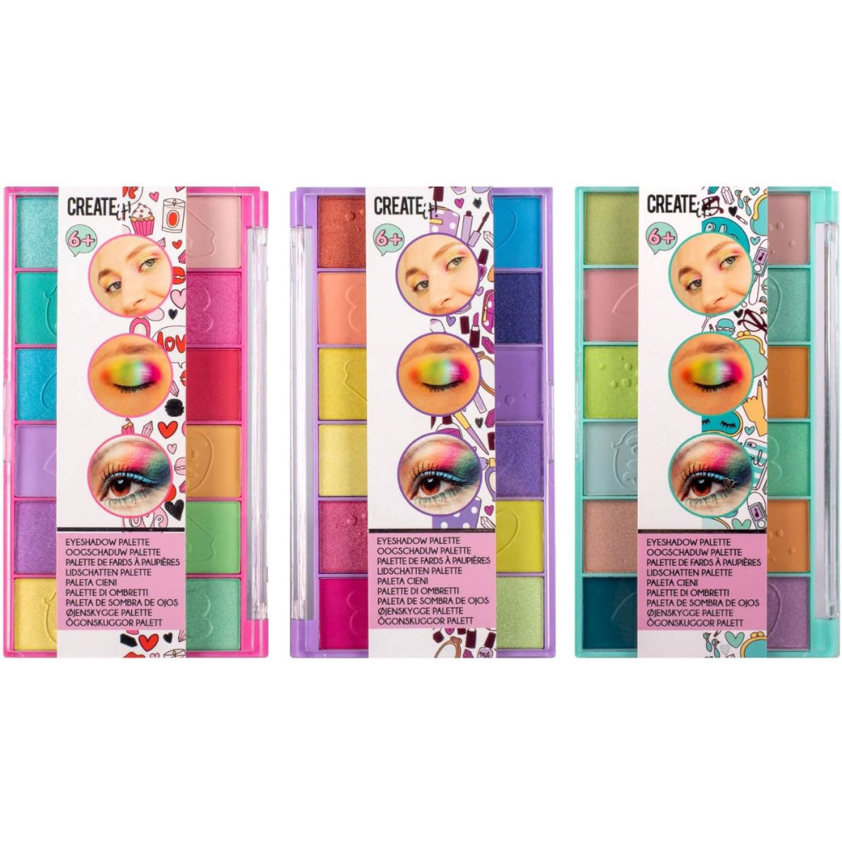 create it! - palette 12 ombretti pink - modello assortito