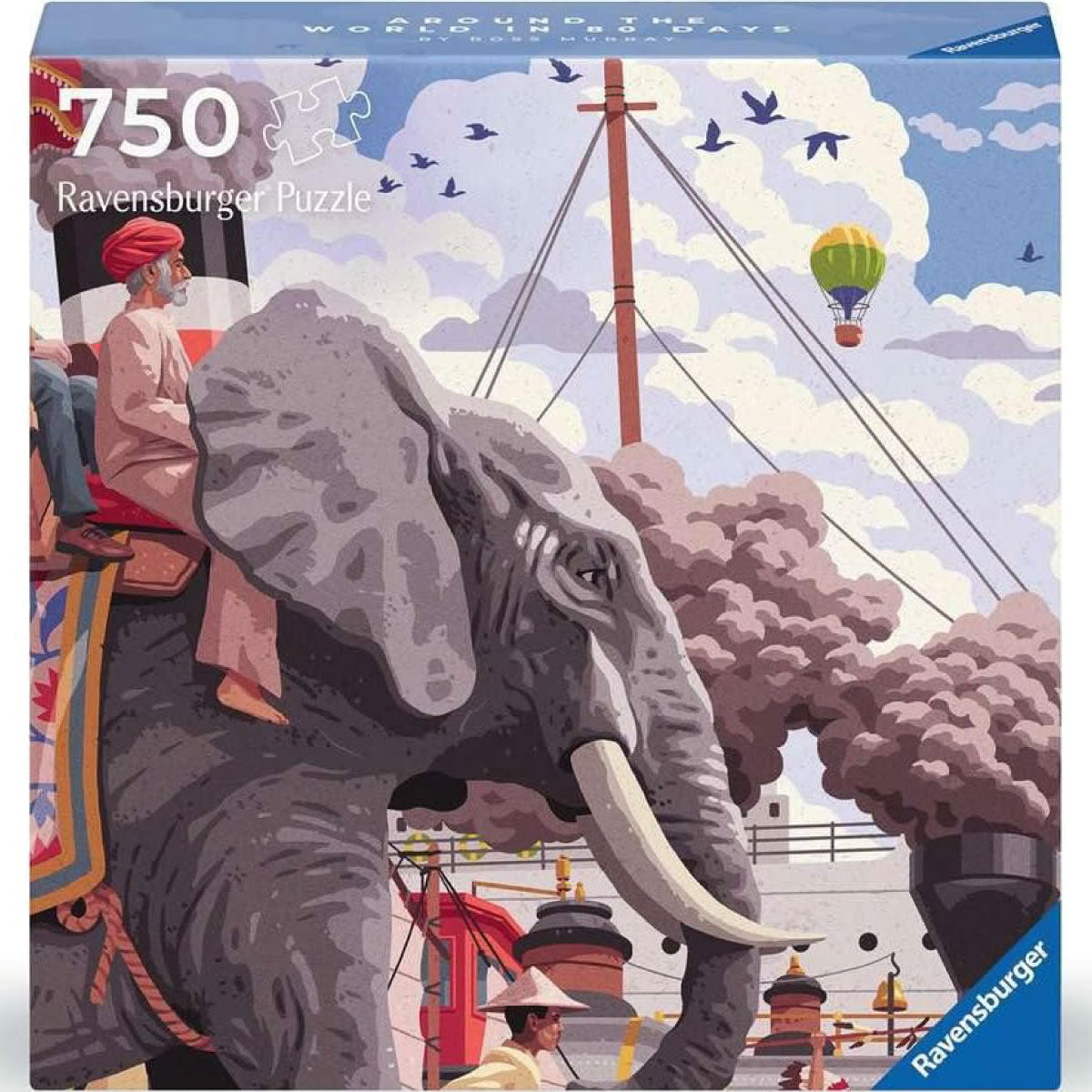 art & soul - around the world in 80 days - puzzle 750 pezzi