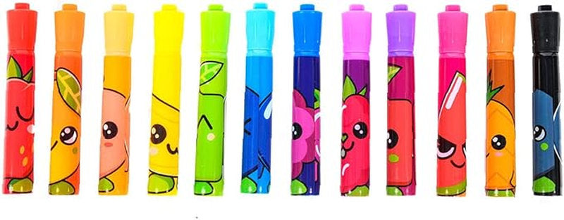 fruity squad - set di 12 pennnarelli profumati