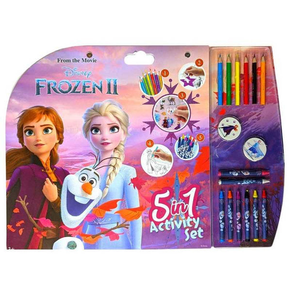 disney - frozen 2 - 5 in 1 set da colorare