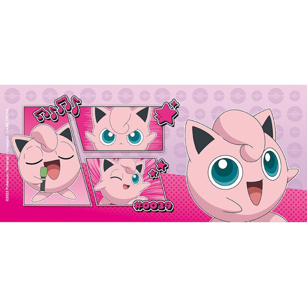 pokemon - tazza 320ml - jigglypuff comic strip