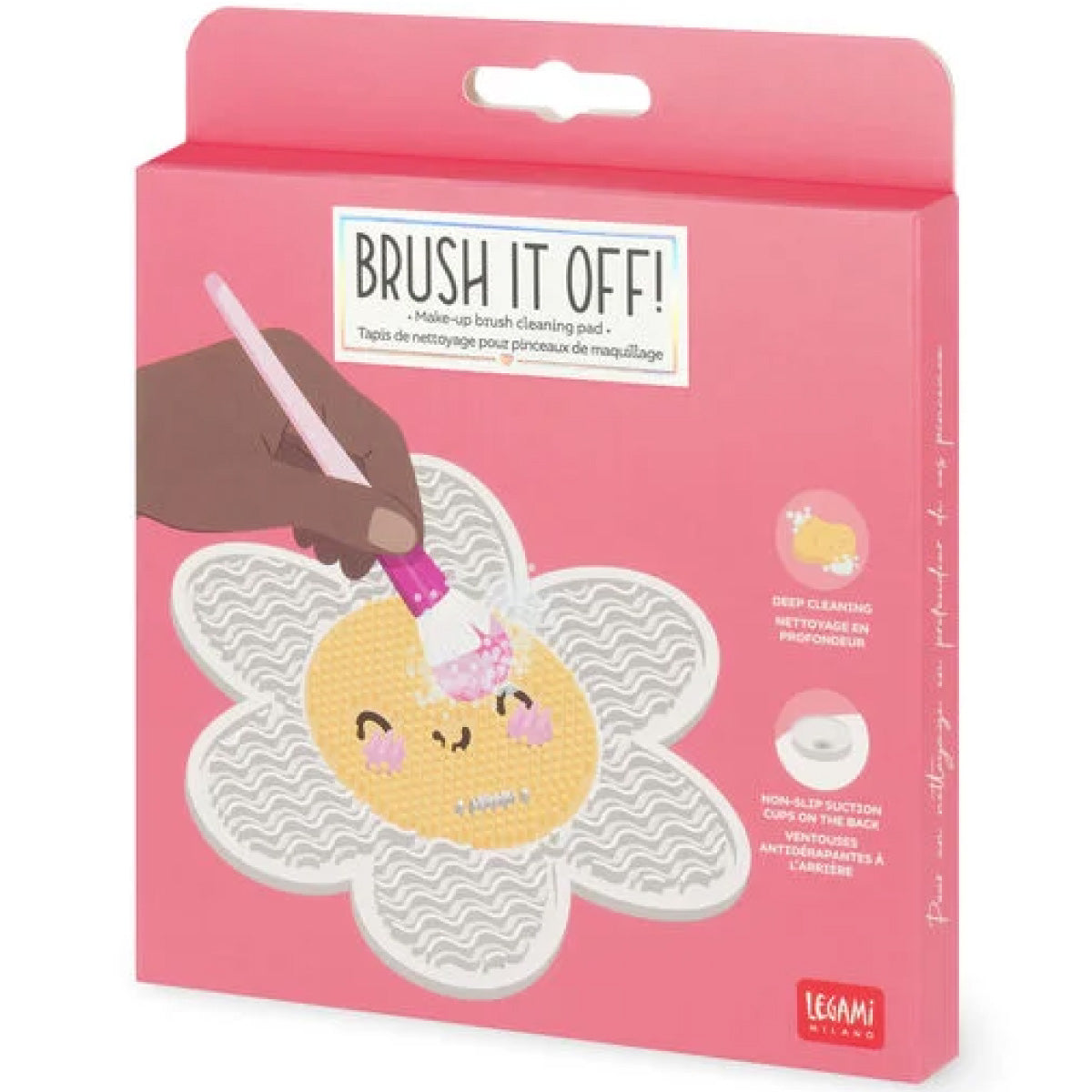tappetino pulisci pennelli da trucco - brush it off! - daisy