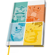 pokemon - notebook a5 - kanto starters