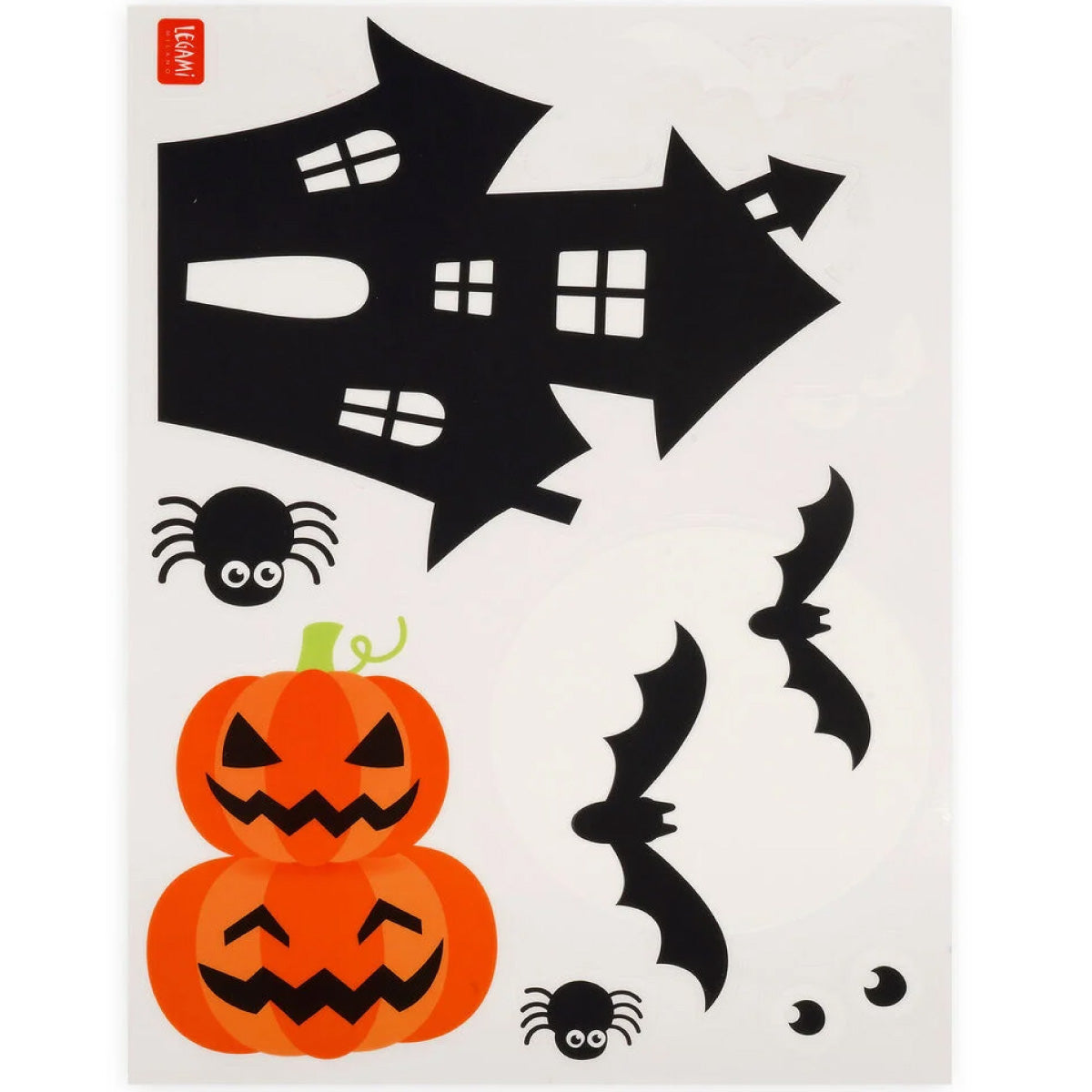 set 35 adesivi elettrostatici per finestra - windo-wow - halloween