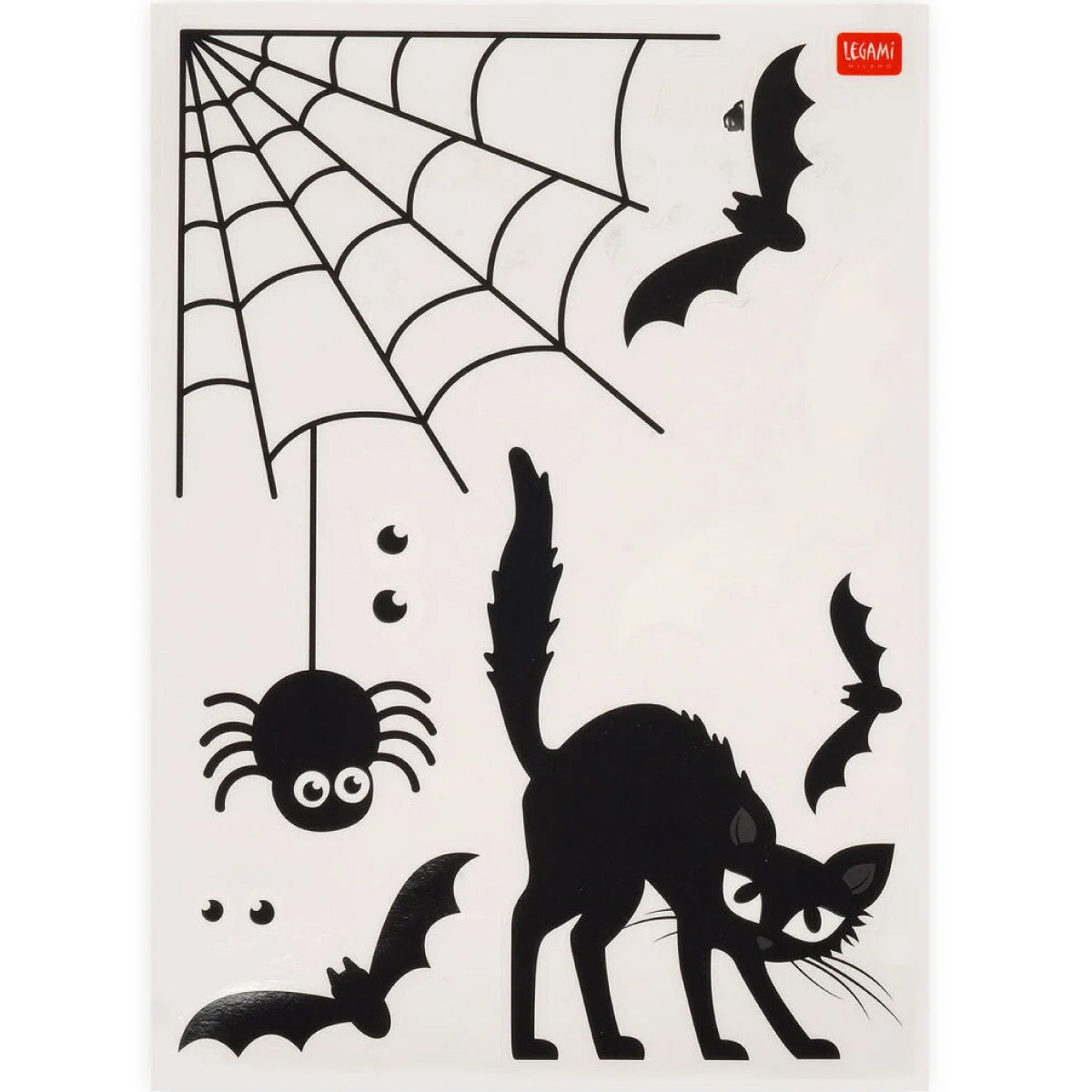 set 35 adesivi elettrostatici per finestra - windo-wow - halloween
