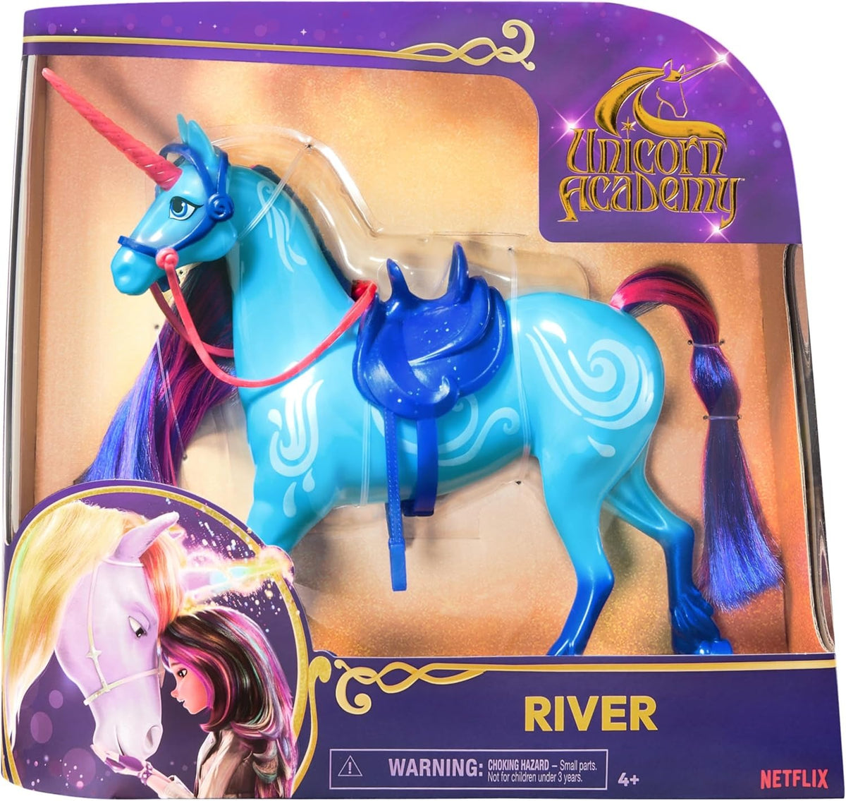 unicorn academy - river - unicorno di 28cm