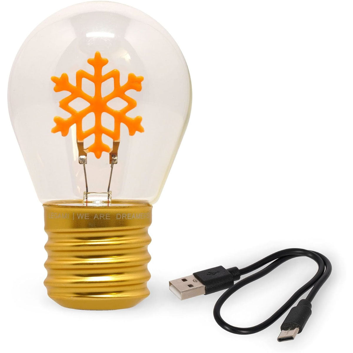 lampada da tavolo - bulb fiction - snowflakes