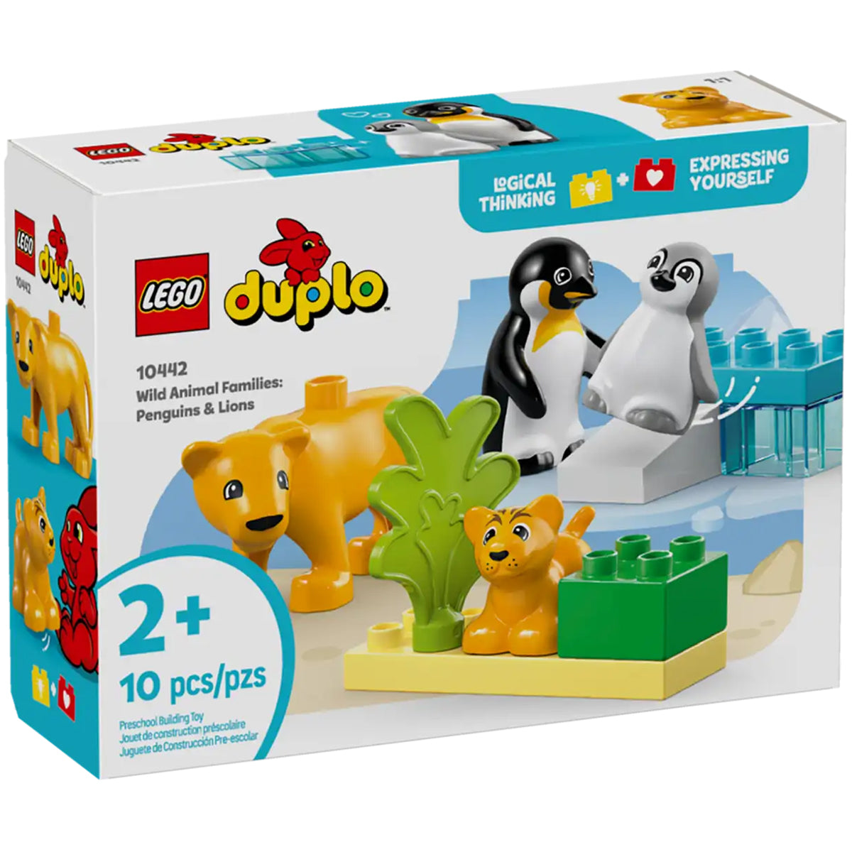 LEGO Duplo 10442 famiglie di animali: pinguini e leoni