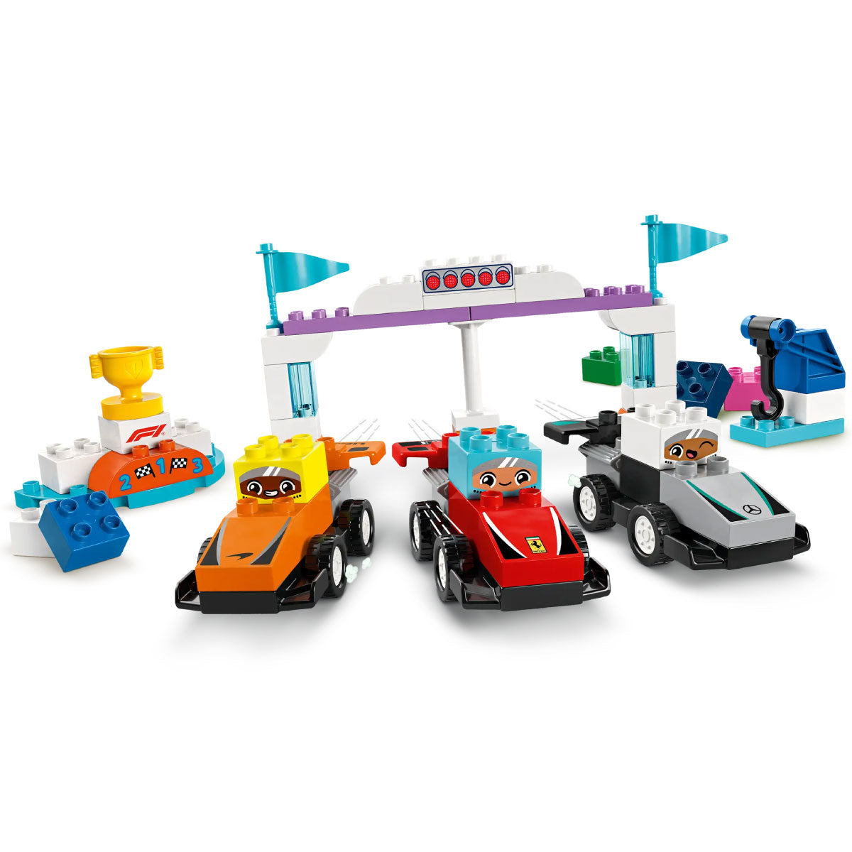 LEGO Duplo 10445 auto da corsa e piloti team f!