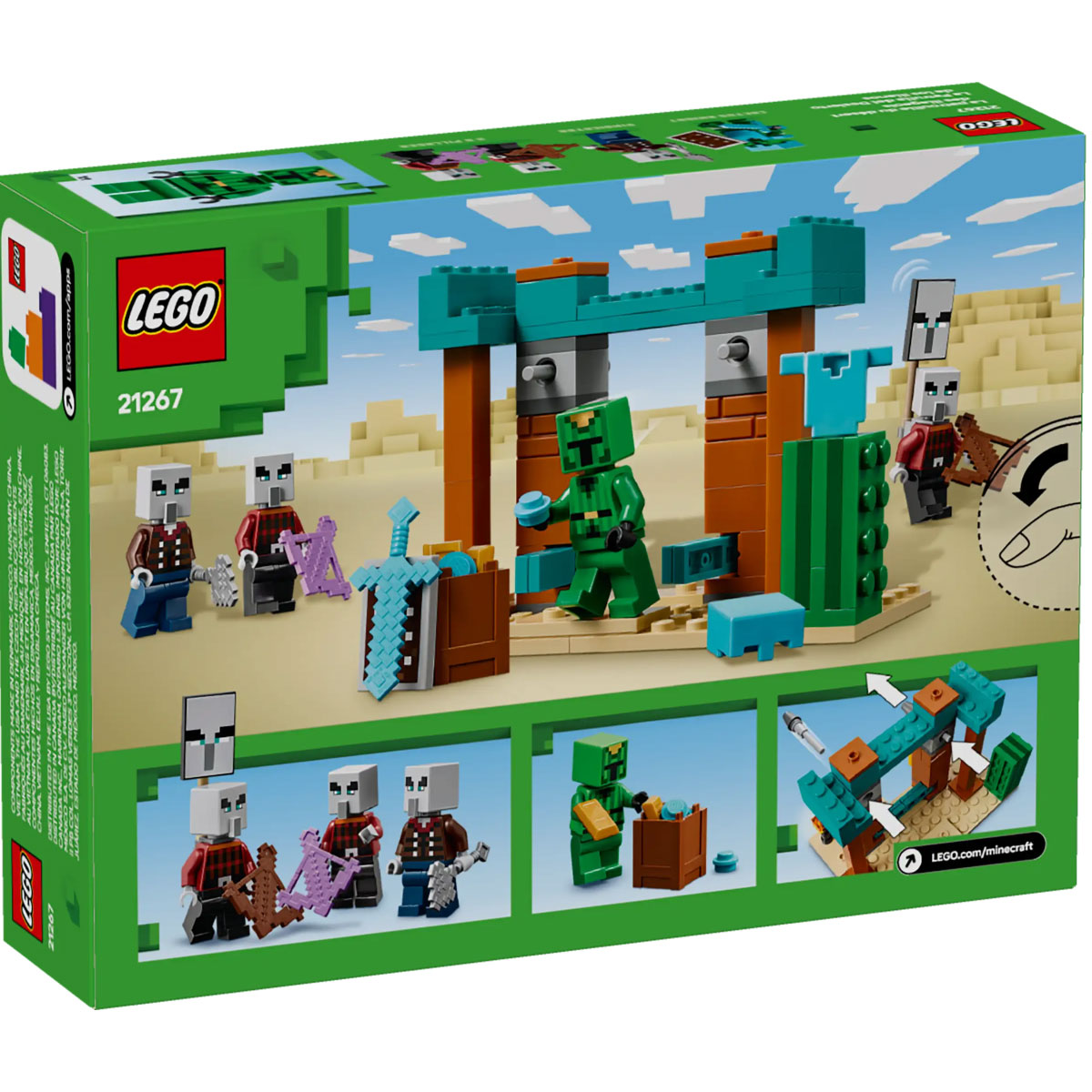 LEGO Minecraft 21267 pattuglia nel deserto della bestia