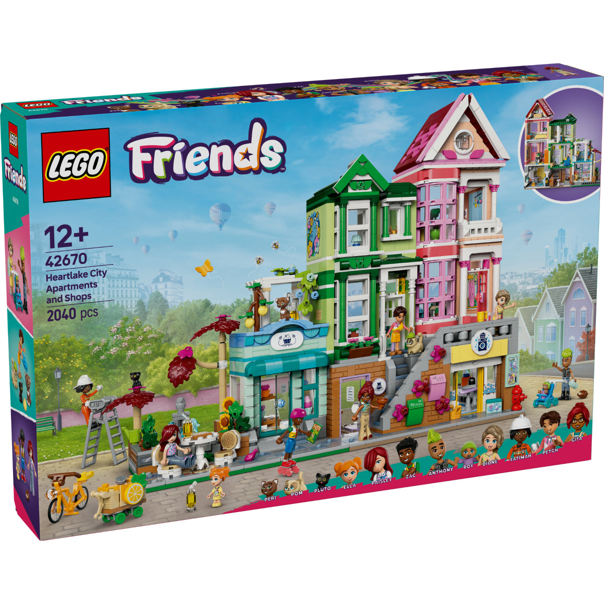LEGO Friends 42670 appartamenti e negozi di heartlake city