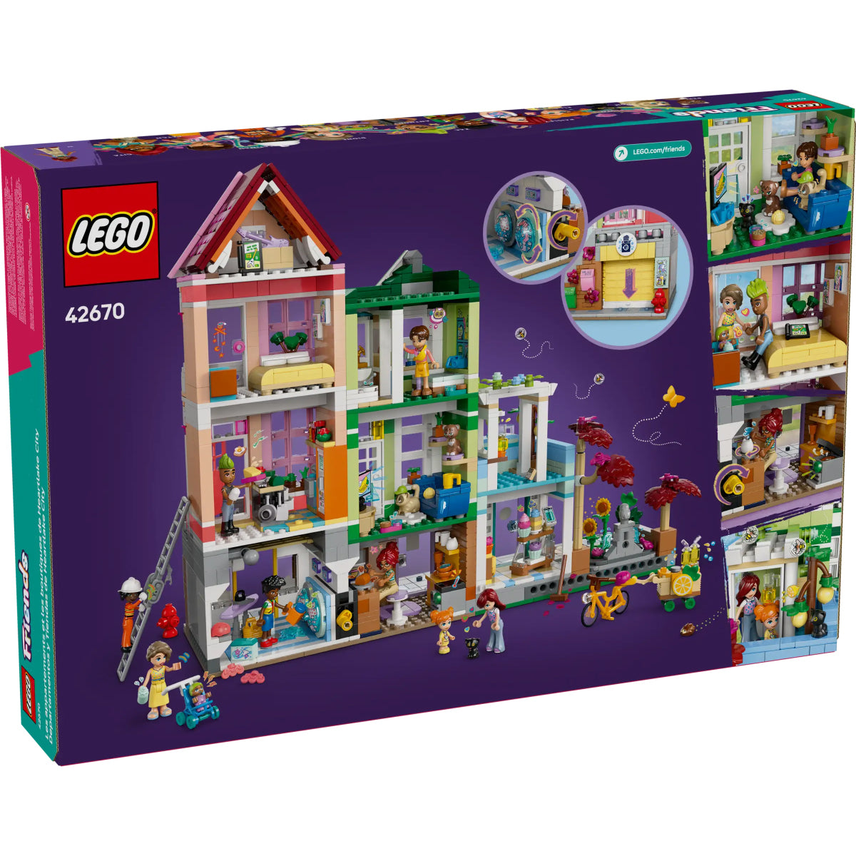 LEGO Friends 42670 appartamenti e negozi di heartlake city