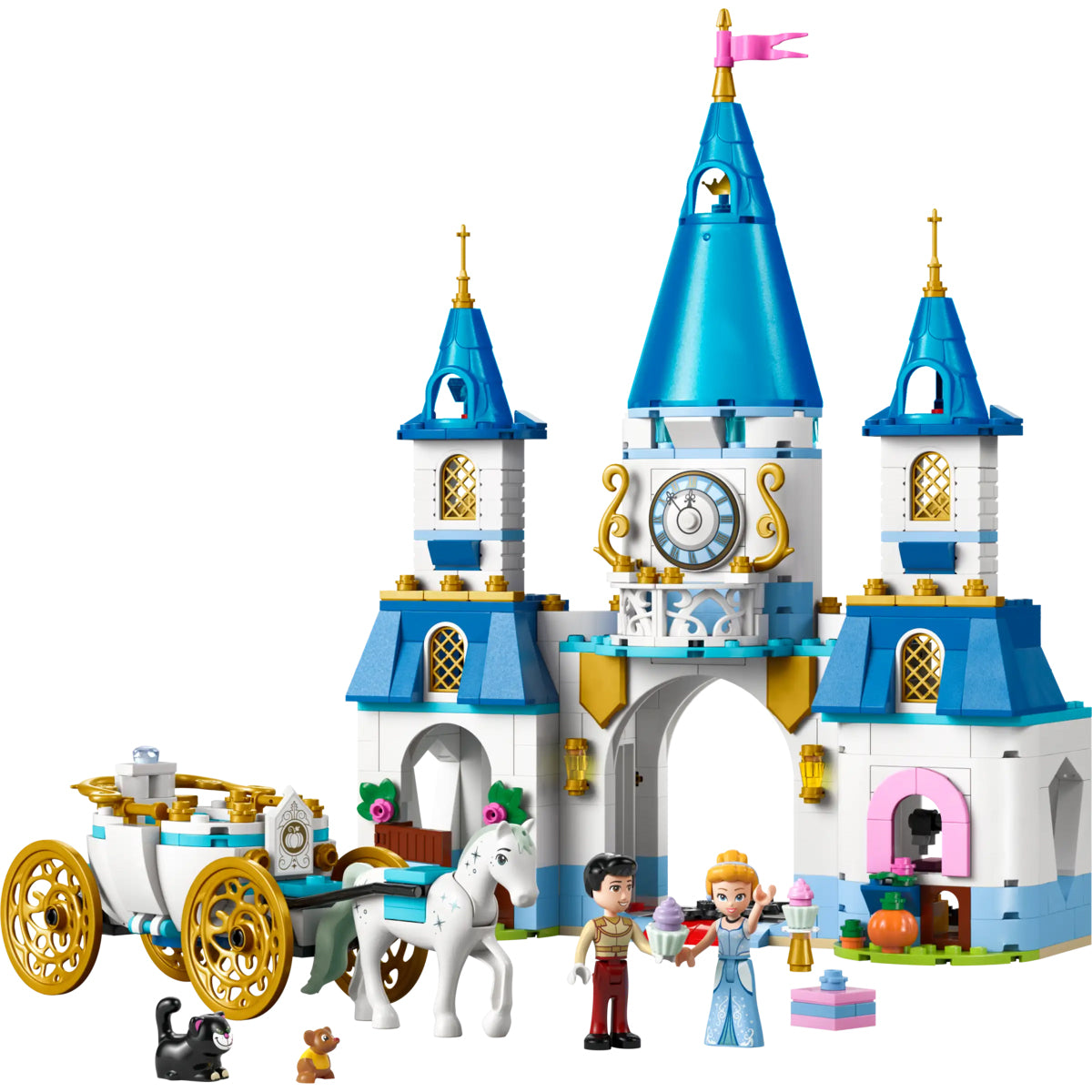 LEGO Disney Princess 43275 castello e carrozza di cenerentola