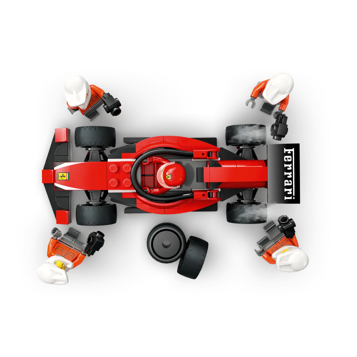 LEGO City 60443 pitstop e meccanici con monoposto ferrari f1