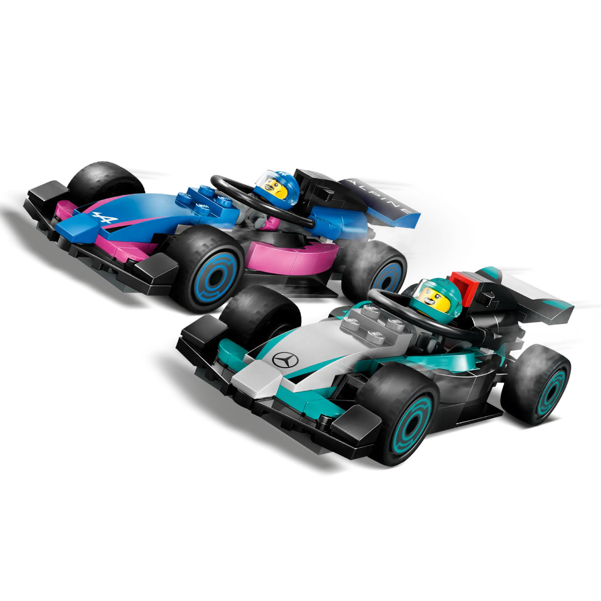 LEGO City 60444 garage con monoposto mercedes-amg e alpine f1