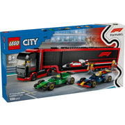LEGO City 60445 autotrasportatore f1 con monoposto rb20 e amr24 f1