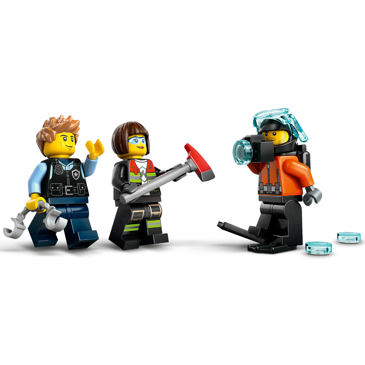 LEGO City 60462 elicottero, autopompa e sottomarino