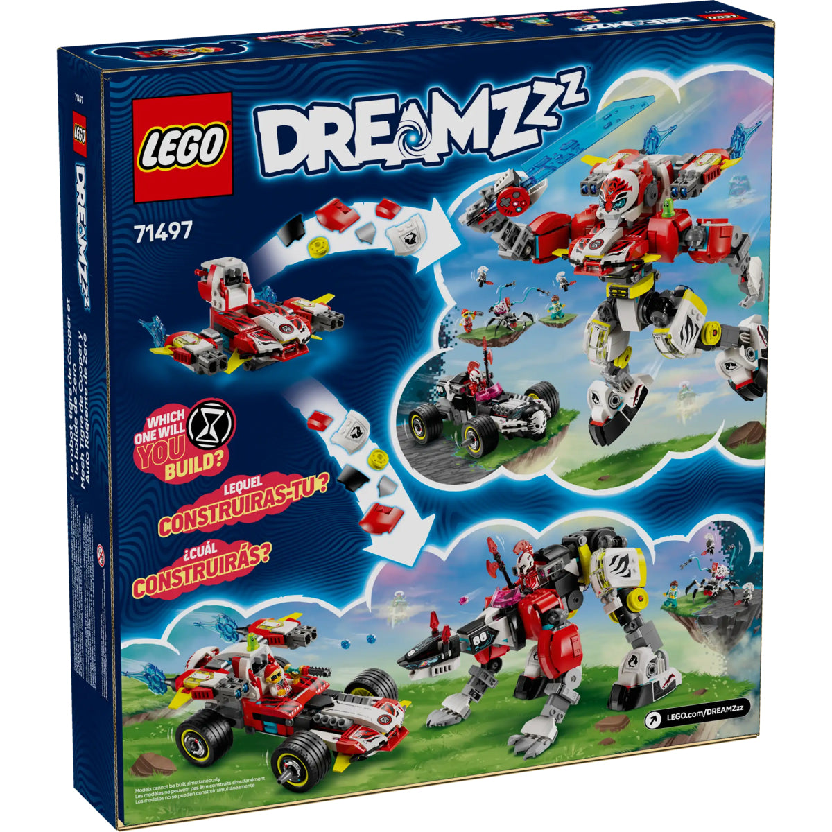 LEGO Dreamzzz 71497 mech tigre di cooper e bolide di zero