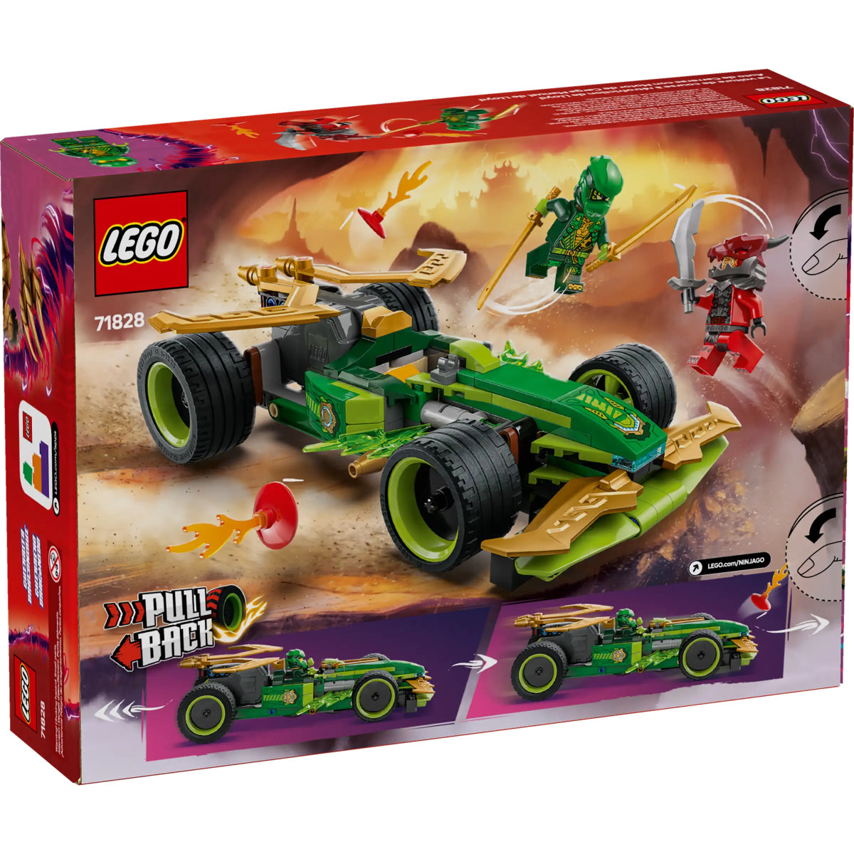 LEGO Ninjago 71828 racer pull-back di lloyd
