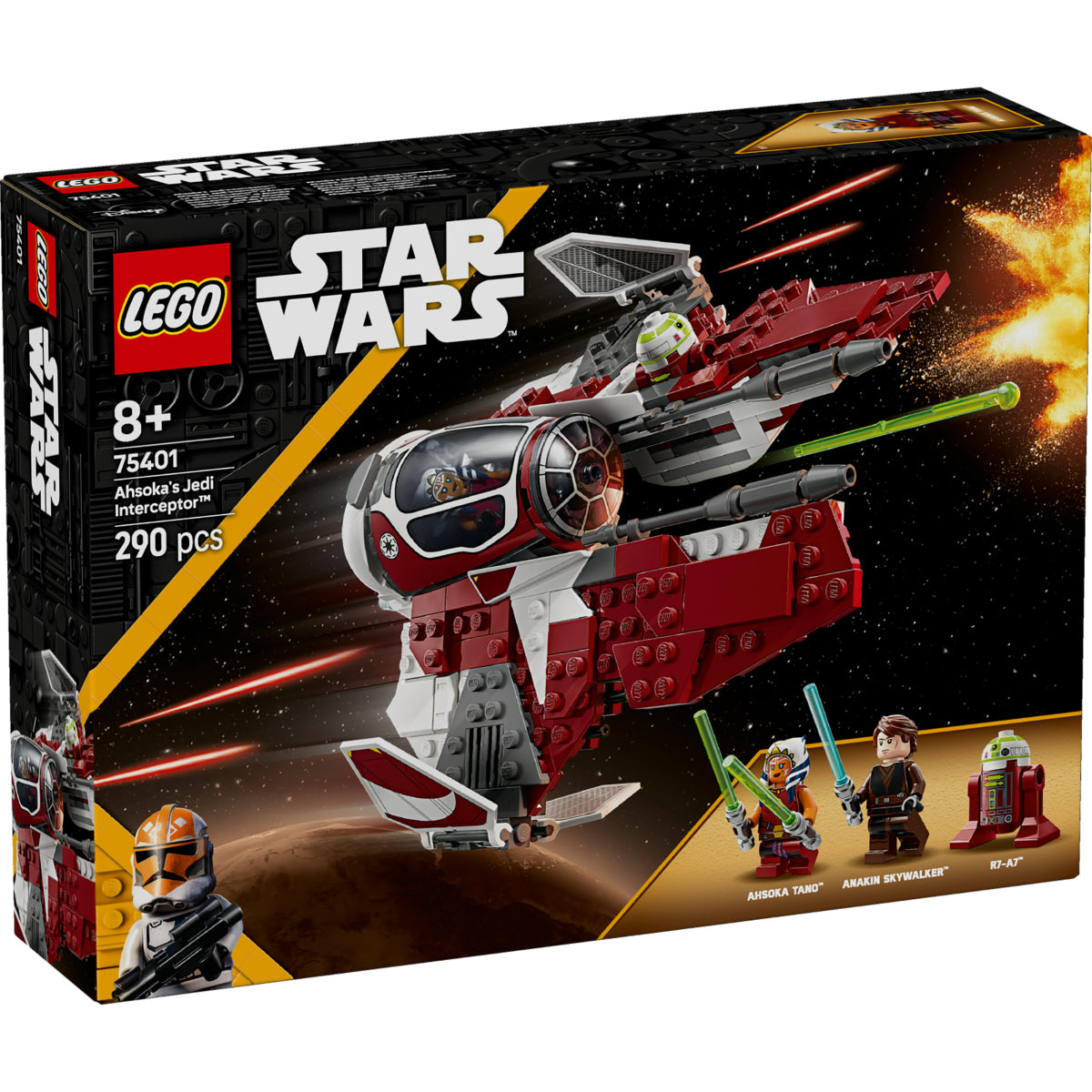 LEGO Star Wars 75401 jedi interceptor di ahsoka