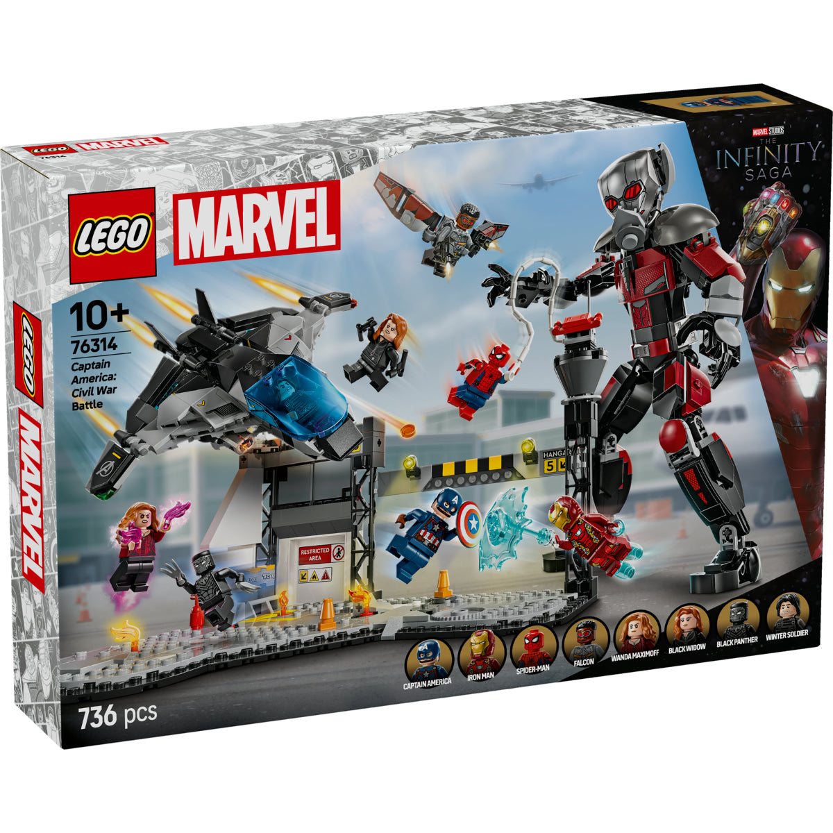 LEGO Super Heroes 76314 azione di battaglia captain america: civil war