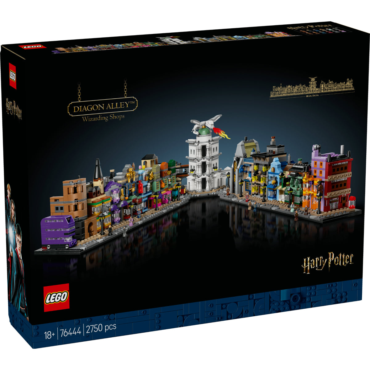 LEGO Harry Potter 76444 negozi di magia di diagon alley