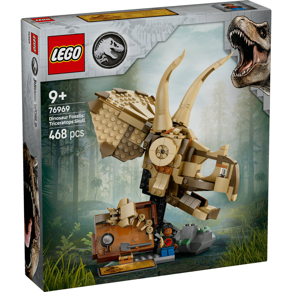 LEGO Jurassic World 76969 fossili di dinosauro: teschio di triceratopo
