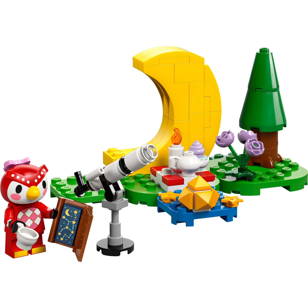 LEGO Animal Crossing 77053 osservando le stelle con celeste
