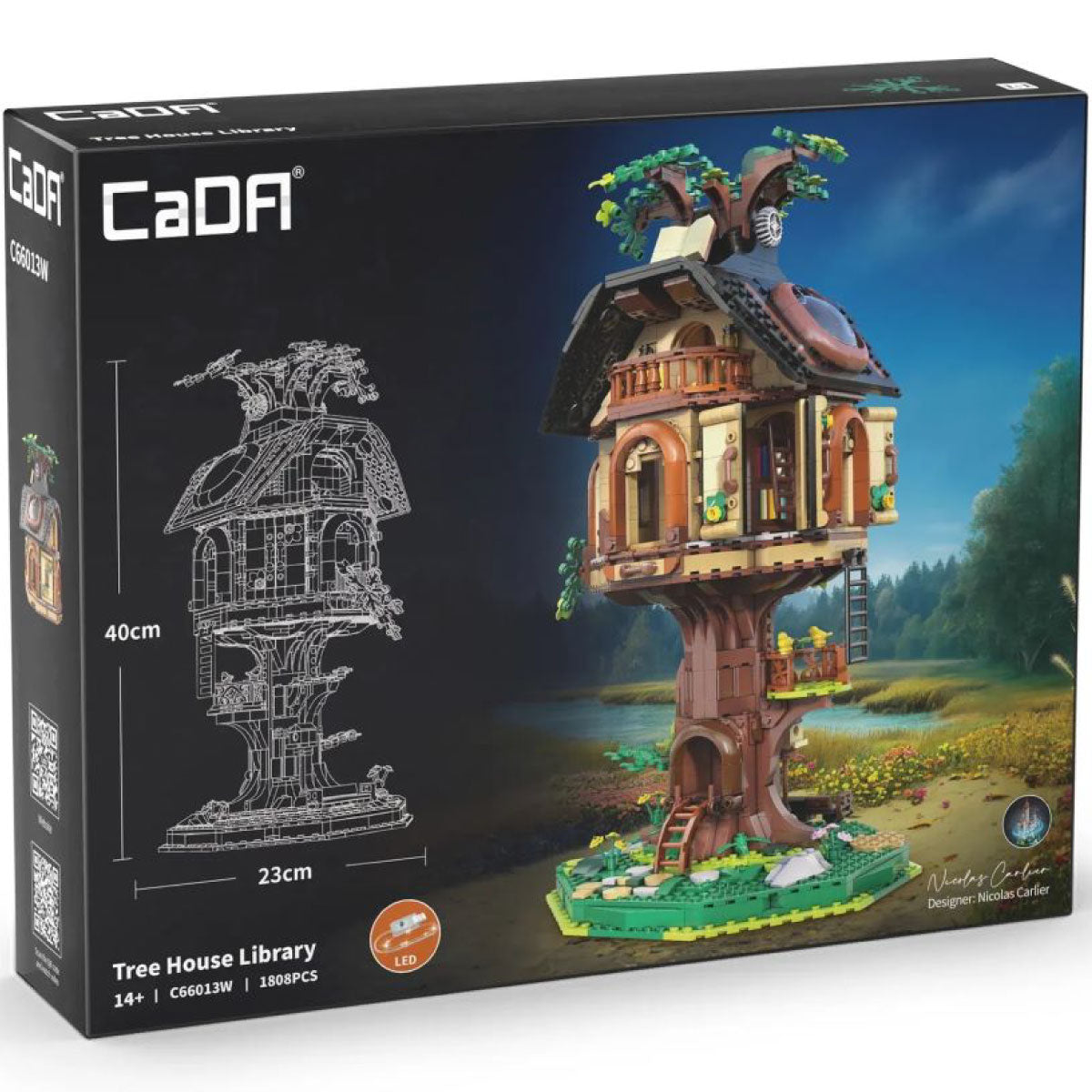 cada - biblioteca della casa sull'albero - 1808 pz.