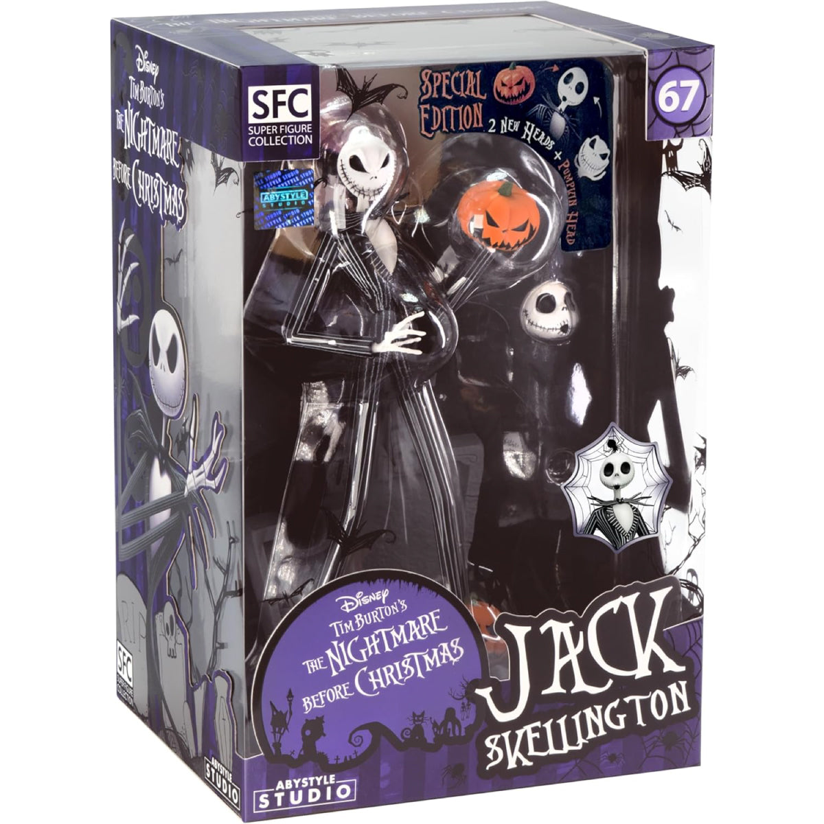 nightmare before christmas - jack skellington smiling - statua 20cm
