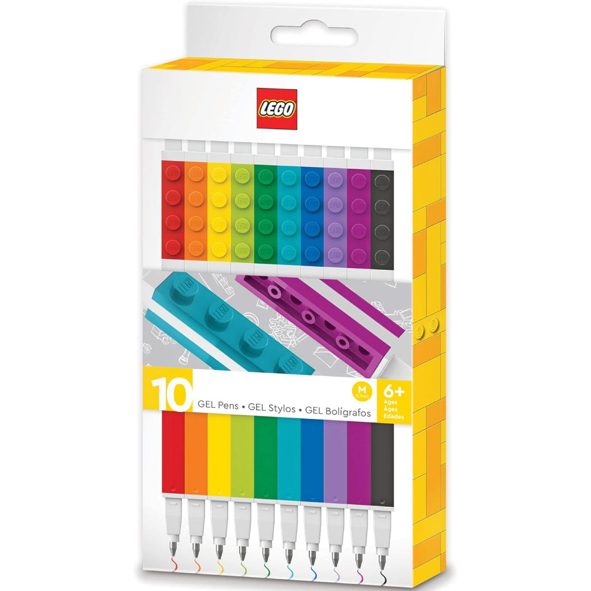 Cancelleria set di 10 penne gel colorate