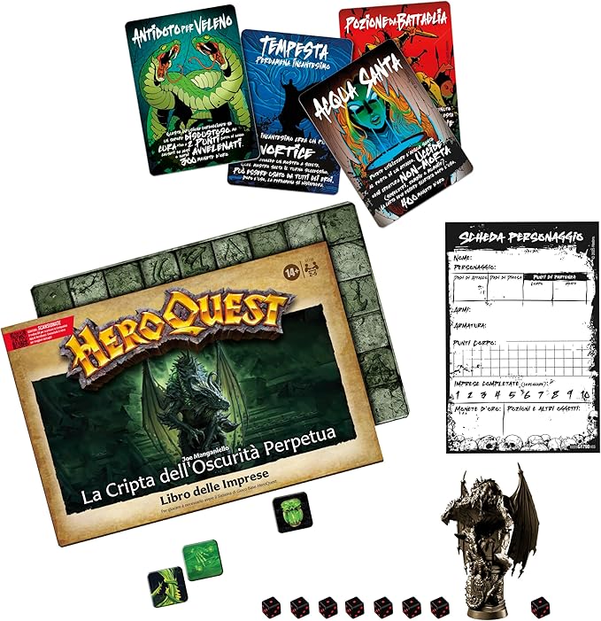 heroquest - la cripta dell'oscurità perpetua - pack delle imprese